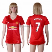 Maillot De Foot Manchester United Femme 2016-17 Memphis Depay 7 Maillot Domicile..